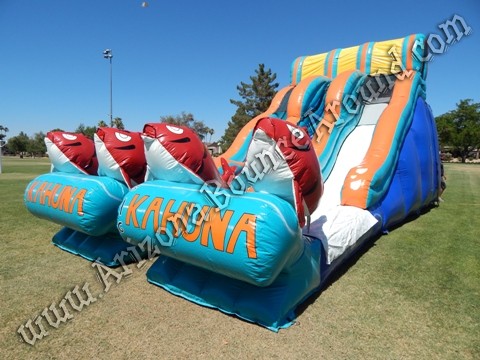 Big Kahuna dual lane water slide rental Phoenix Arizona